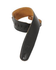 Levy's M4GF-BLK Garment Leather Padded Bass Guitar Strap Black
