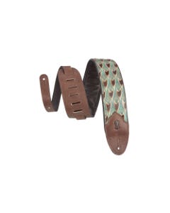 Levys M4WP-004 Arrowhead Turquoise Leather Strap