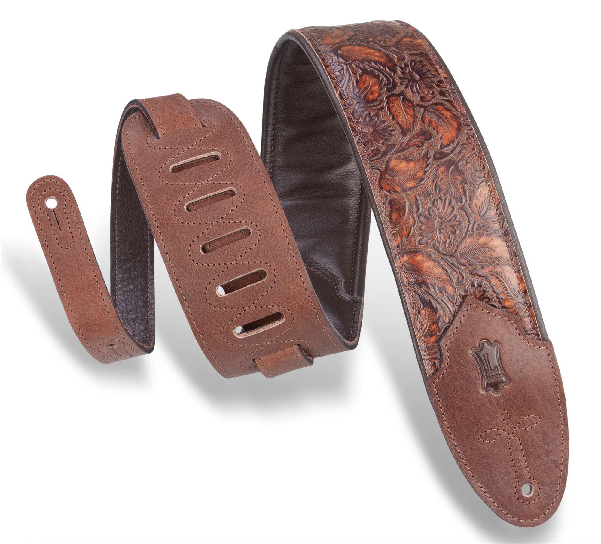 Levys M4WP-006 Whiskey Leather Guitar Strap