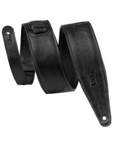 Levys MG317MP-BLK-BLK Black Garment Leather Strap