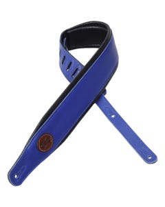 Levy's MSS2-BLU Garment Leather Guitar Strap 3" Blue