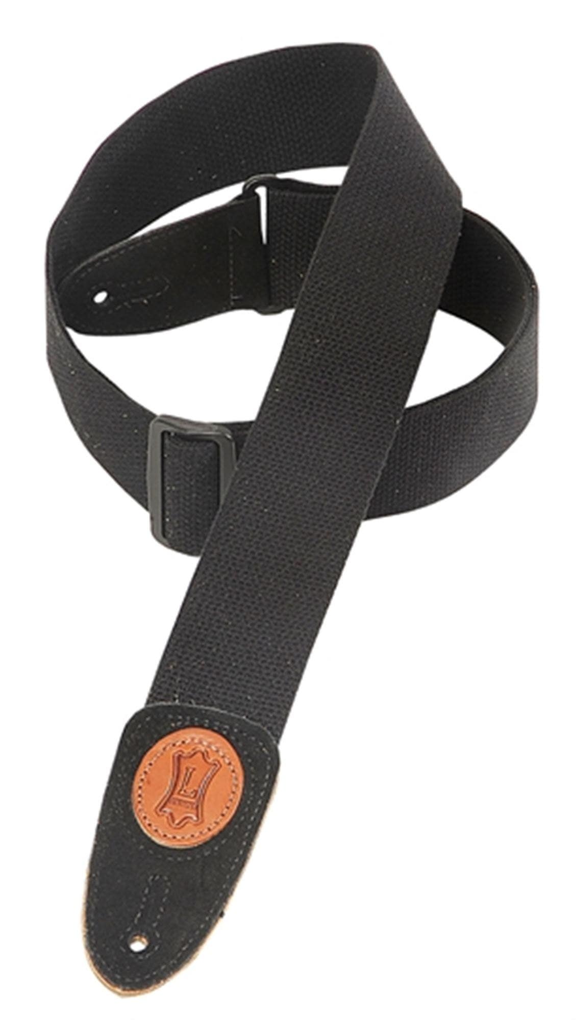 Levys MSSC8BLK 2 Inch Signature Series Cotton Guitar Strap Black
