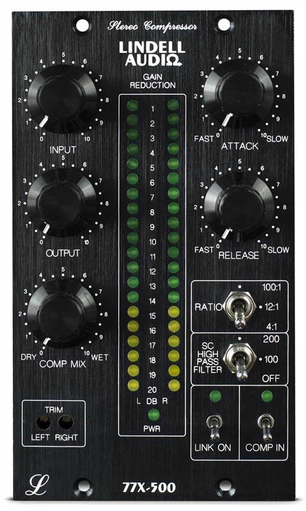 Lindell Audio 77X 500 Series Stereo Compressor