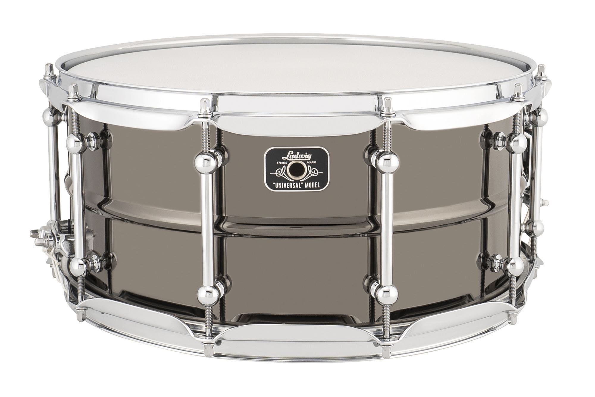 Ludwig 6.5 x 14 Universal Black Chrome/Brass Snare Drum