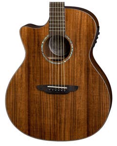 Luna High Tide Grand Concert Acoustic Electric Guitar Left Hand