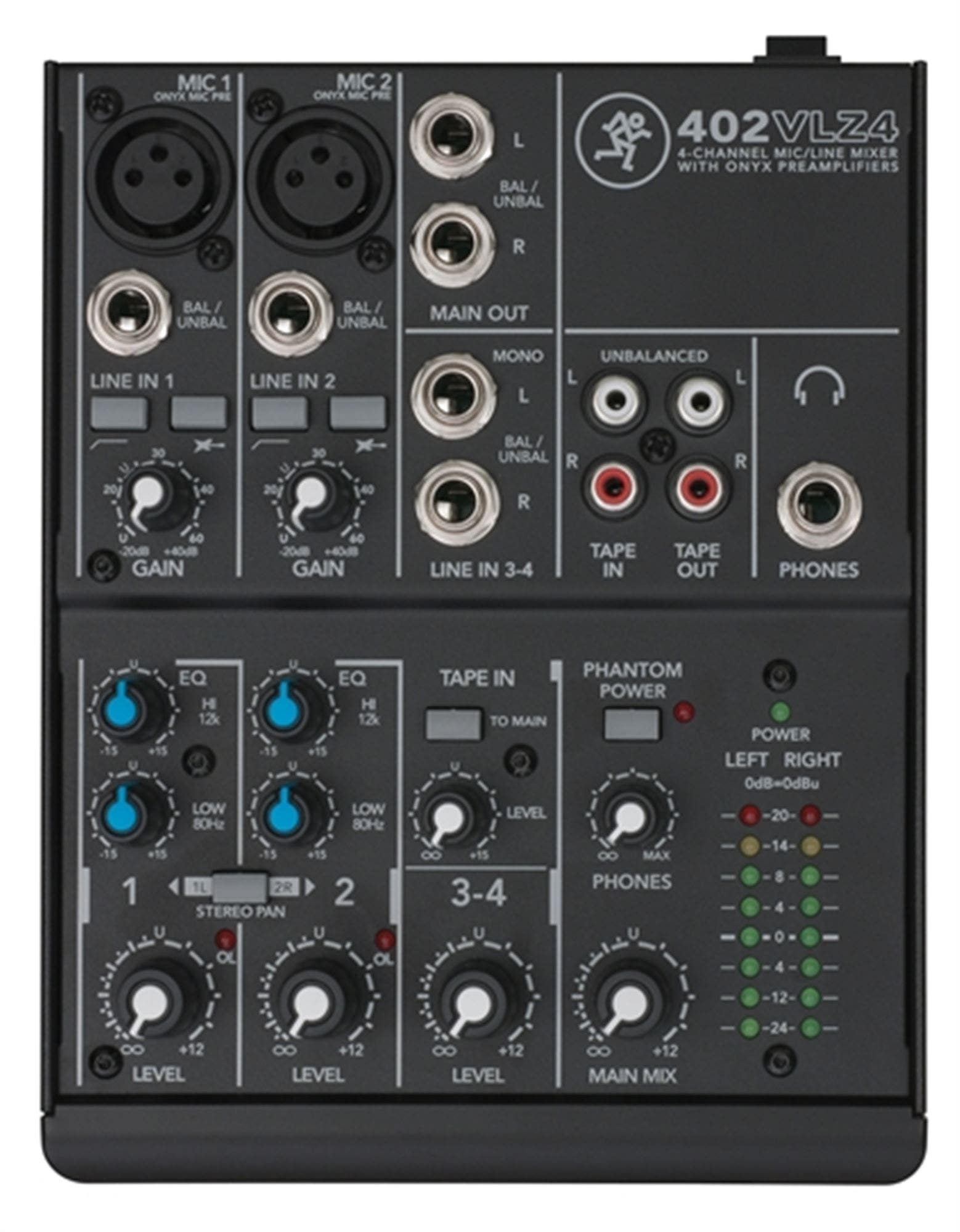 Mackie 402VLZ4 4 Channel Ultra Compact Stereo Mixer