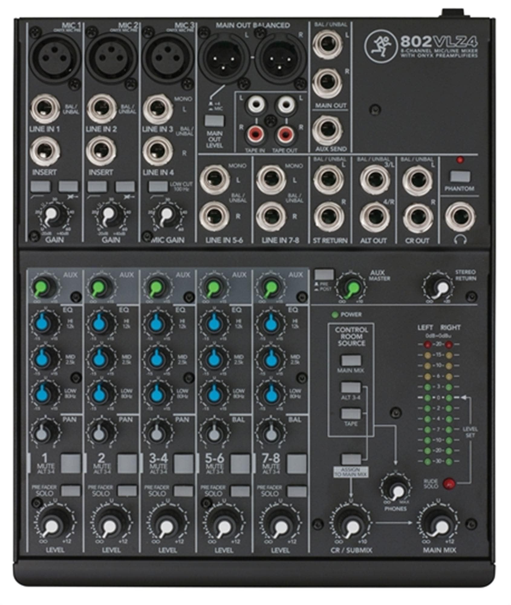 Mackie 802VLZ4 8 Channel Compact Stereo Mixer