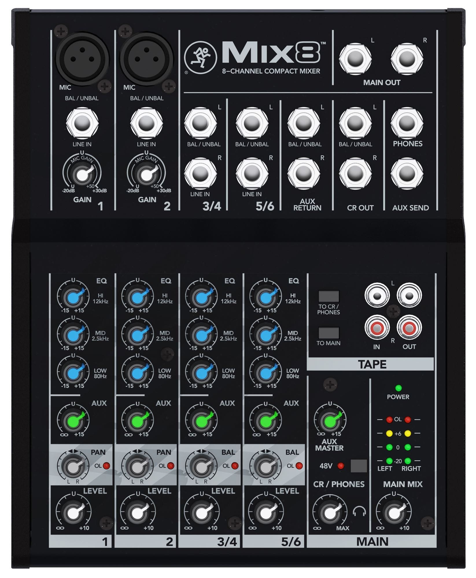 Mackie Mix8 8 Channel Compact Mixer