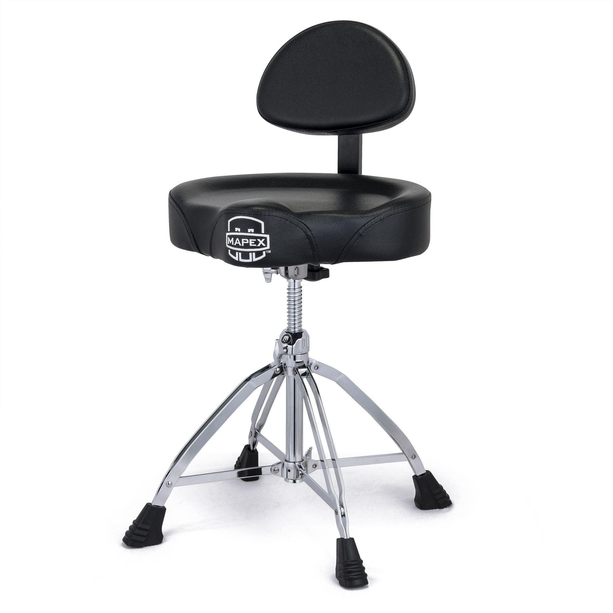 Mapex T875 Saddle Top Backrest Throne Double Braced 4 Leg Base