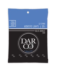 Darco D500 12 String 80/20 Bronze Acoustic Guitar Set