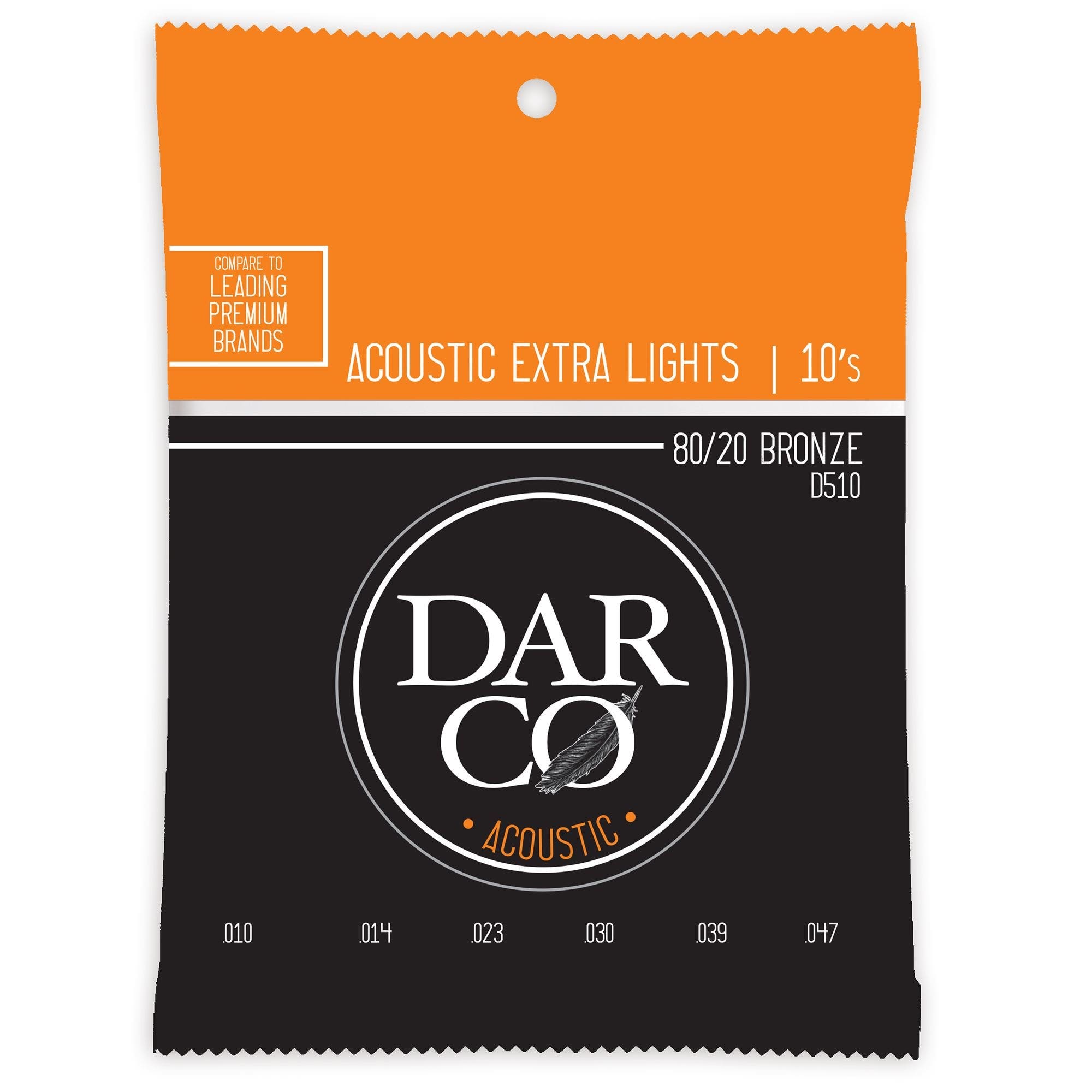 Darco 80/20 Bronze Acoustic Guitar Strings