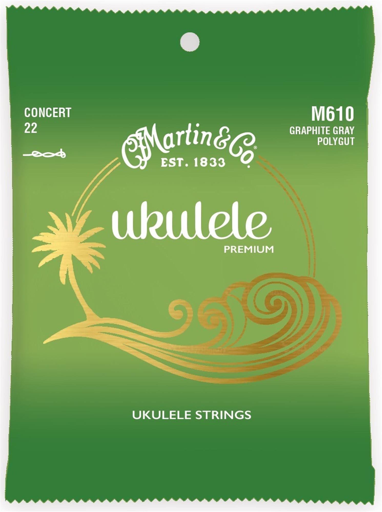 Martin M610 Premium Polygut Ukulele Strings Concert