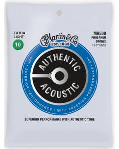 Martin MA500 Authentic Acoustic SP 92/8 Phosphor Bronze for 12-String Guitar