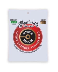 Martin MA500T Authentic Acoustic Lifespan 2.0 92/8 12-String Guitar Set