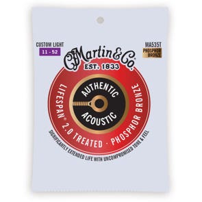 Martin MA535T Authentic Acoustic Lifespan 2.0 Phosphor Bronze Strings