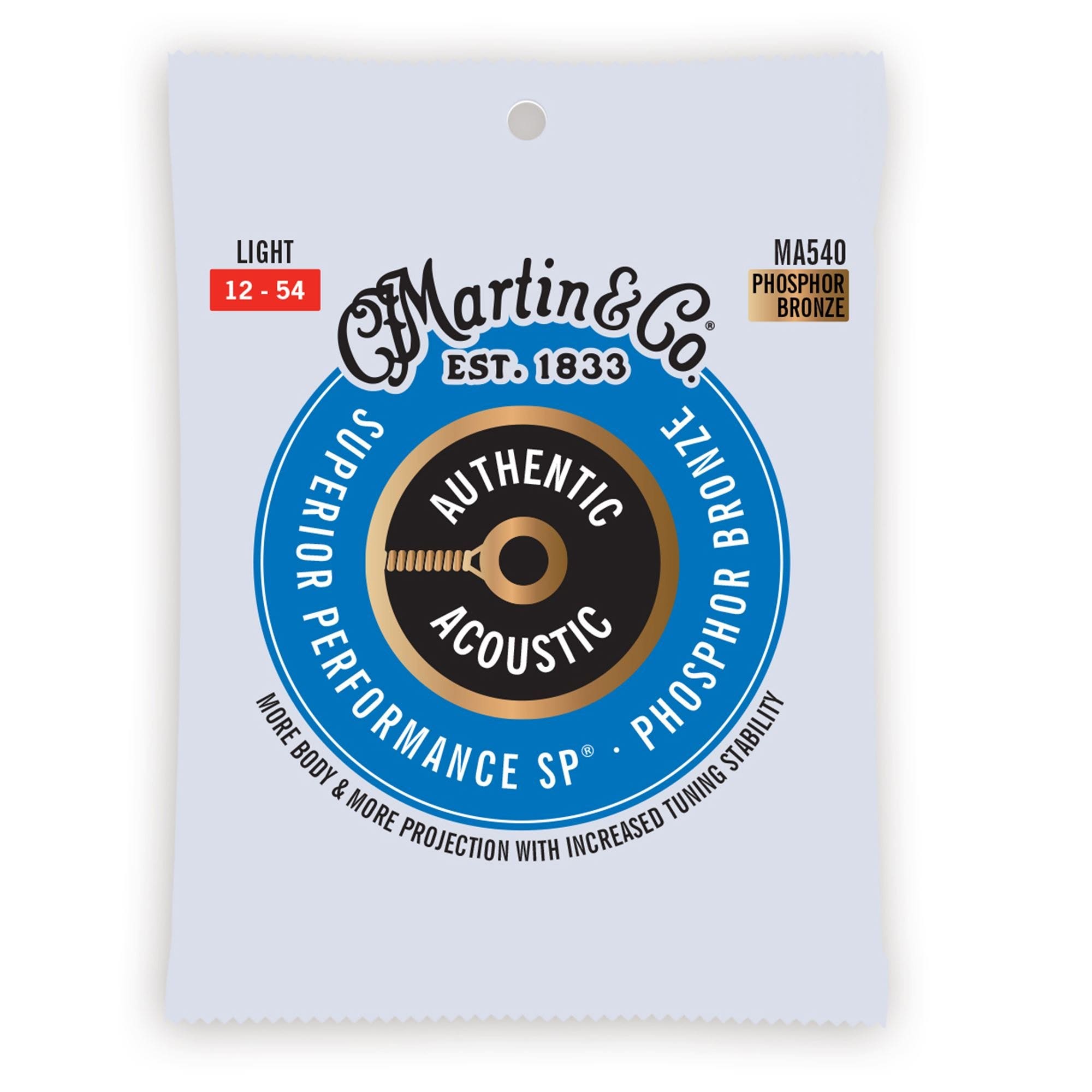Martin MA540 Authentic Acoustic SP Phosphor Bronze Acoustic Strings