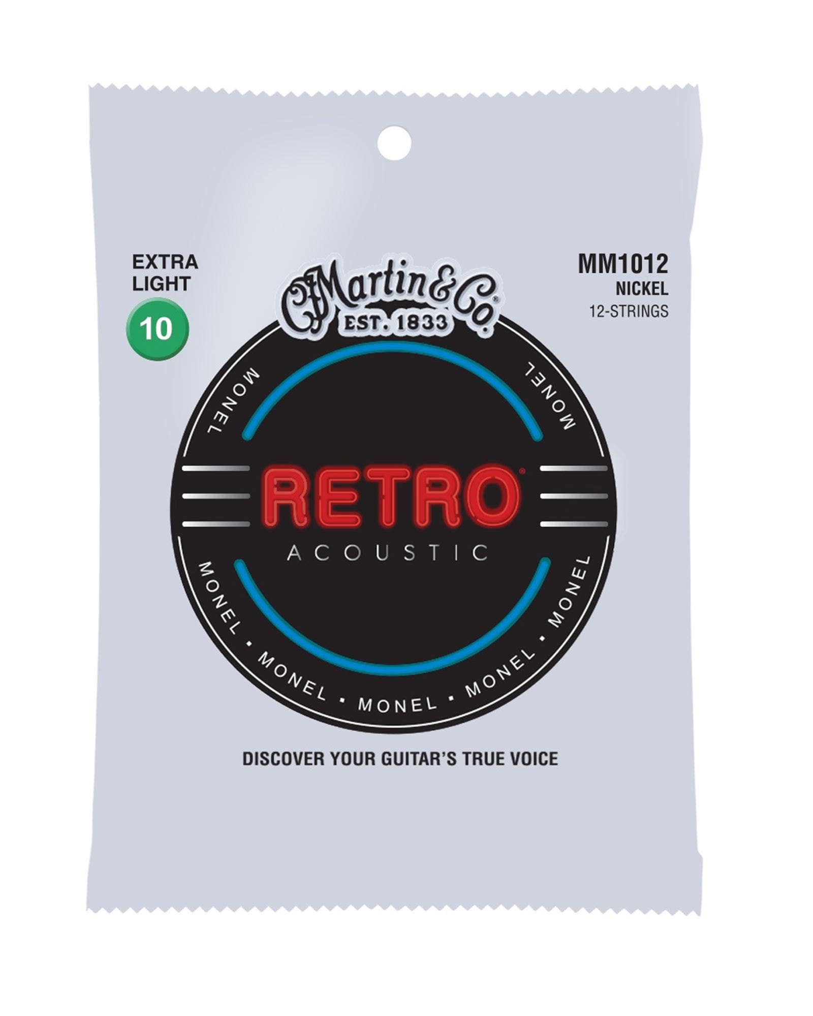 Martin 41Y19MM1012 Retro Monel 12-String Acoustic Guitar Strings