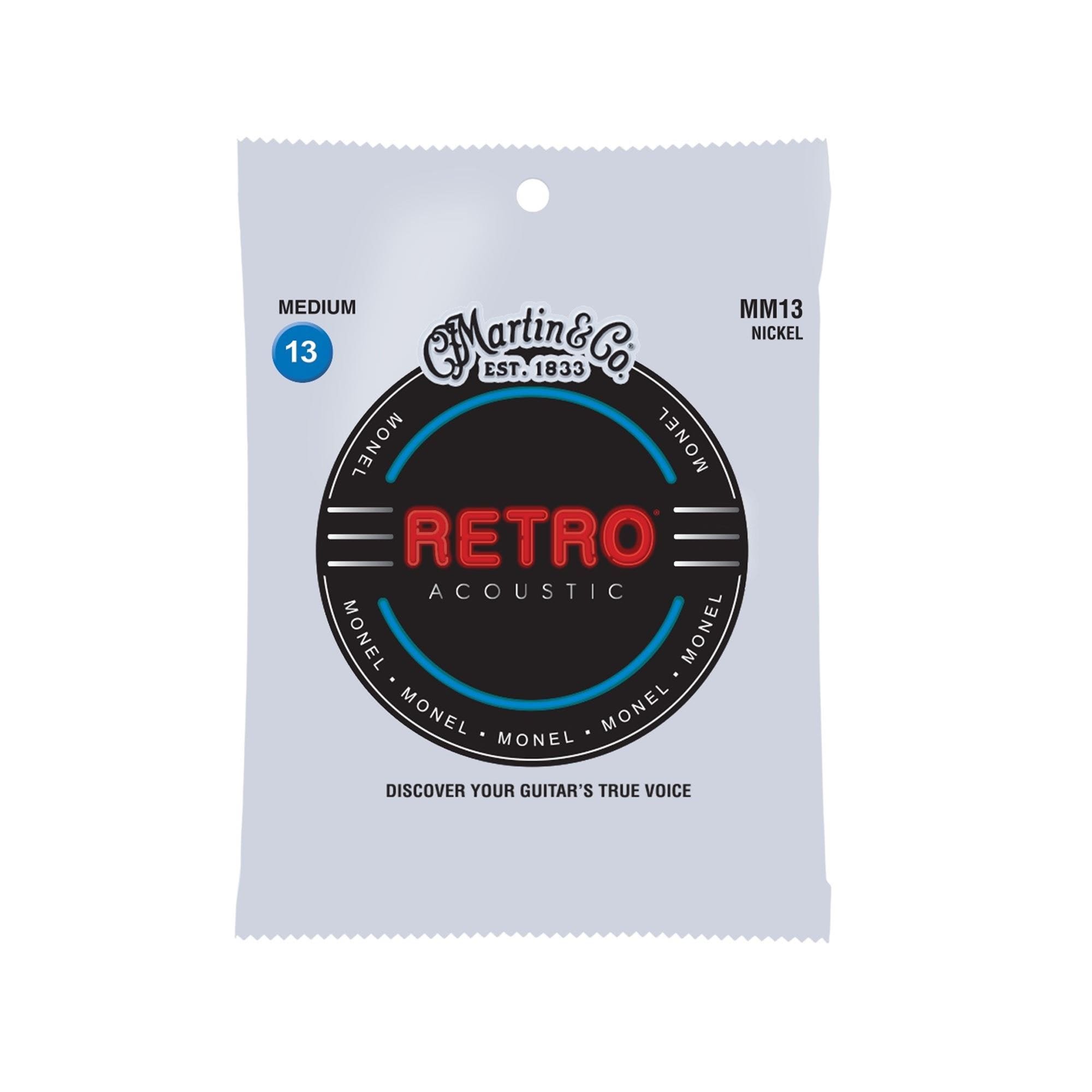 Martin 41Y19MM13 Retro Monel Acoustic Guitar Strings Medium
