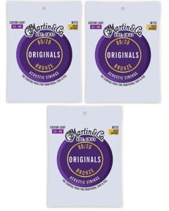 Martin Original Acoustic Guitar Strings 80/20 Bronze