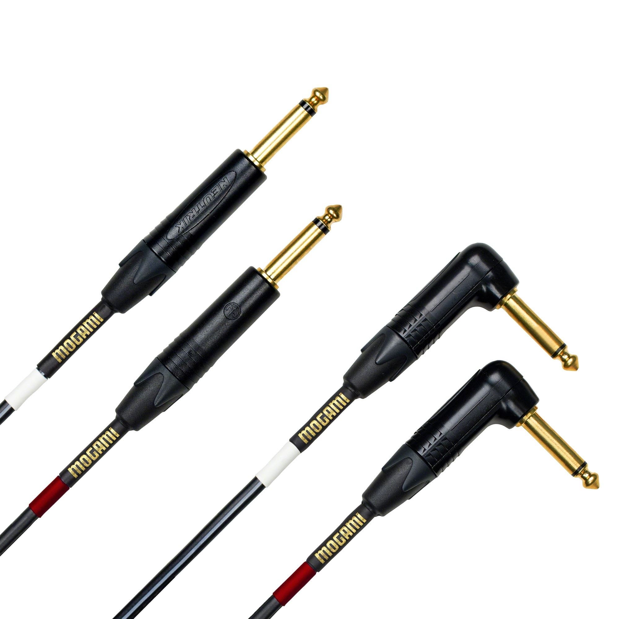 Mogami Gold Stereo Keyboard Cable with Right Angles 10 Foot