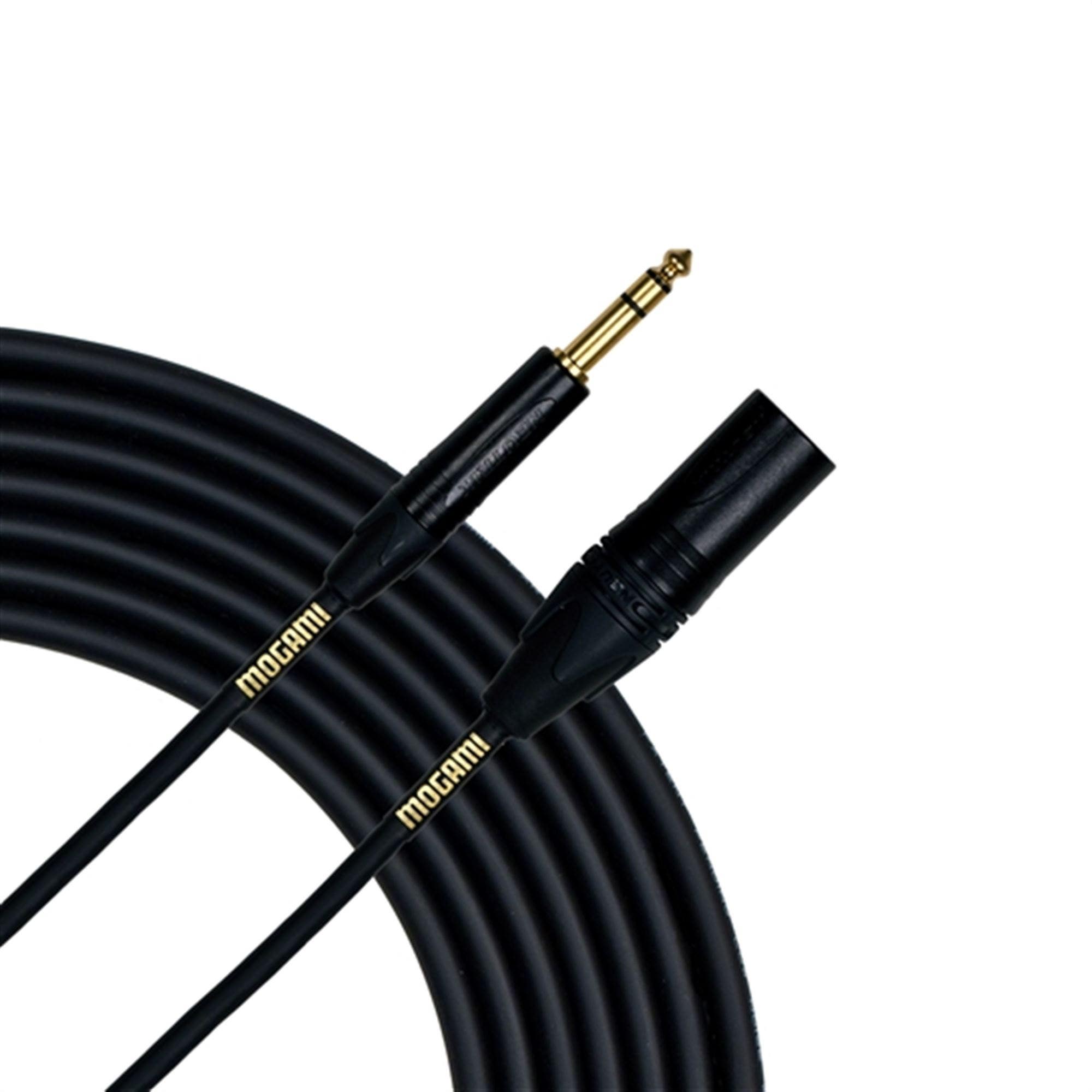 Mogami Gold 1/4 Inch TRS to XLR Male Cables