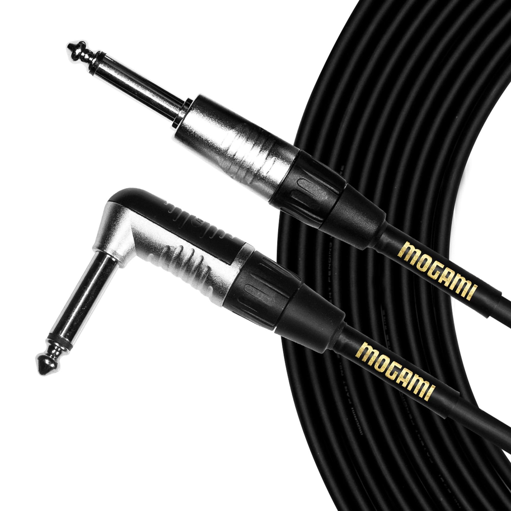 Mogami Core Plus TS Instrument Cable Straight to Right Angle