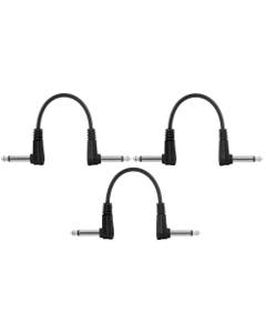 Mogami Pure Patch Right Angle Effects Pedal Cables 3 Pack