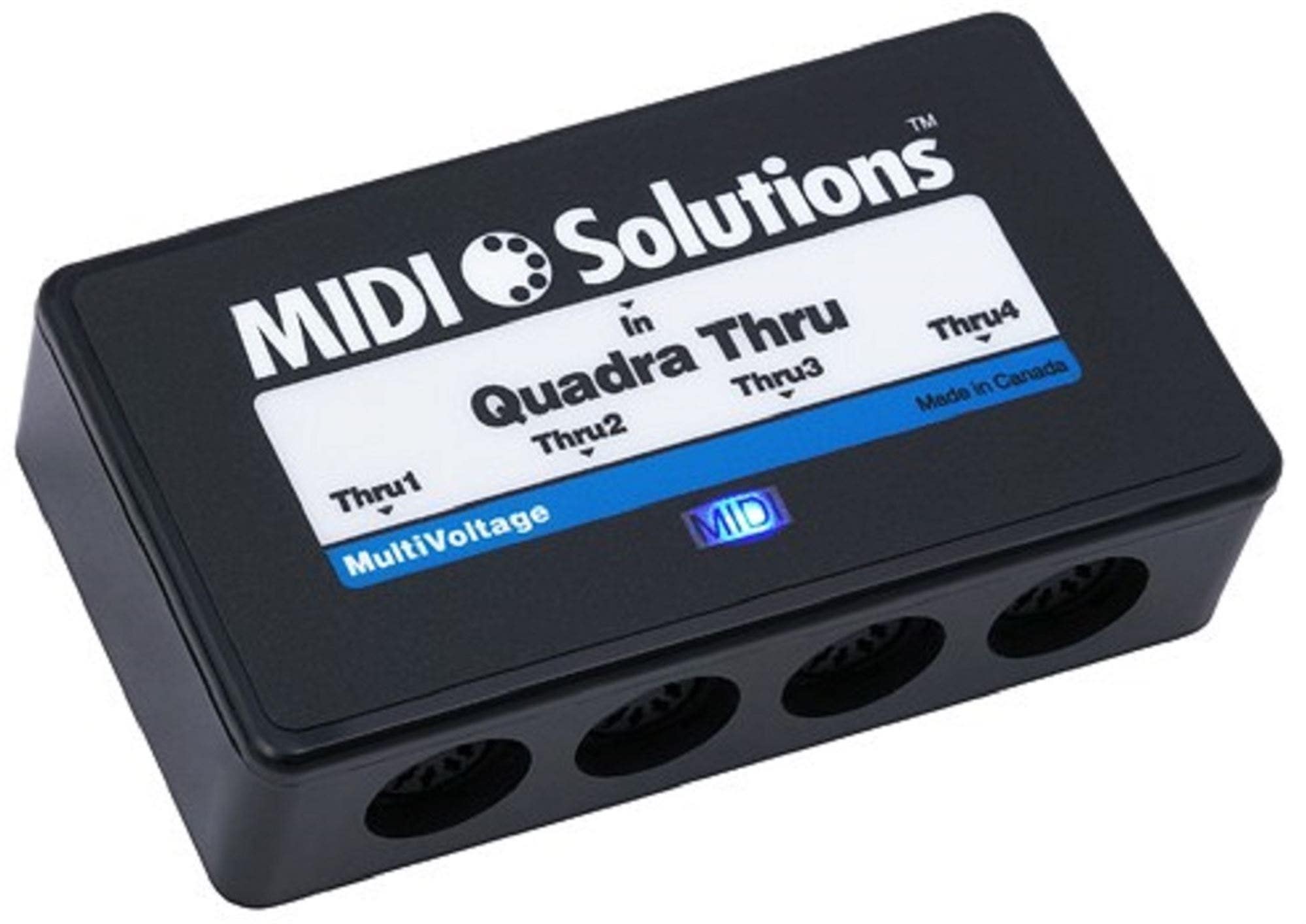 MIDI Solutions Quadra Thru 4 Output MIDI Thru Box