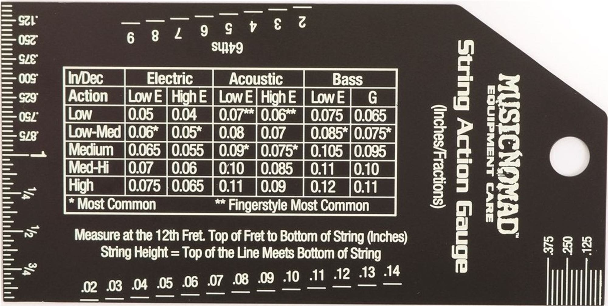 Music Nomad MN602 Precision String Action Gauge