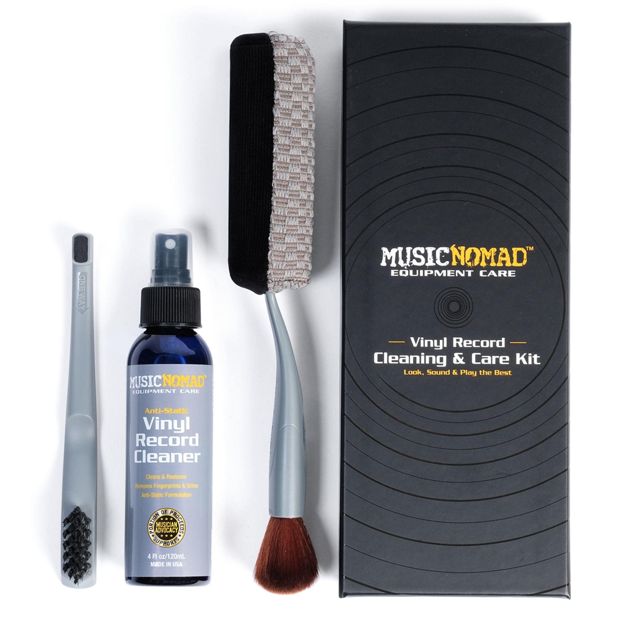 Music Nomad MN890 6 'n 1 Vinyl Record Cleaning and Care Kit