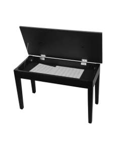 On Stage KB8904B Deluxe Piano Bench with Storage Compartment