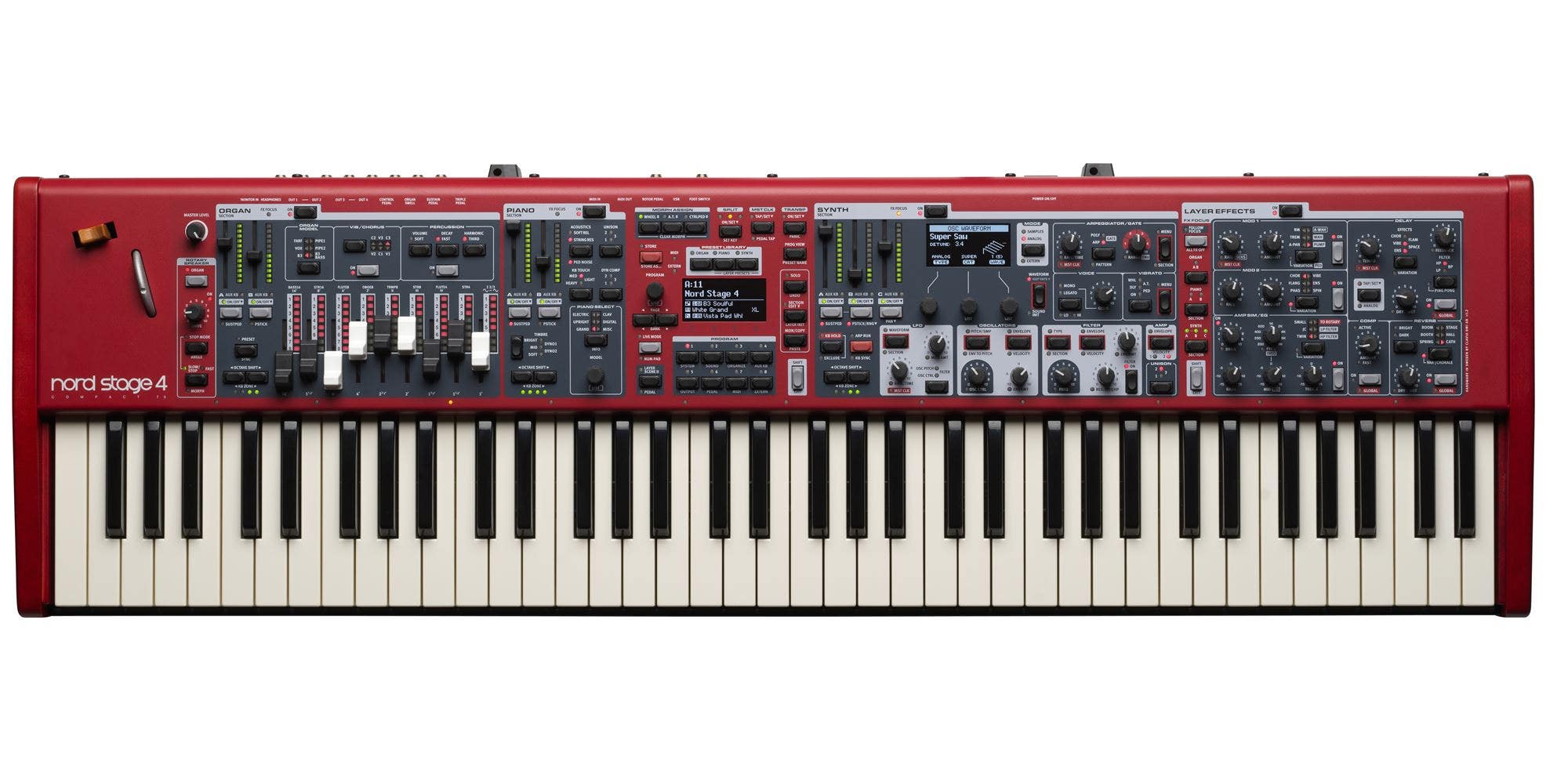 Nord Stage 4 Compact 73-Key Performance Keyboard