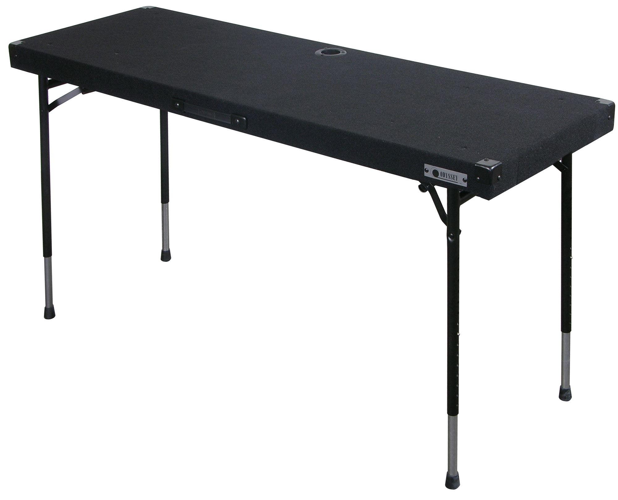 Odyssey CTBC2060 Height Adjustable Carpet Surface DJ Table 20 x 60"
