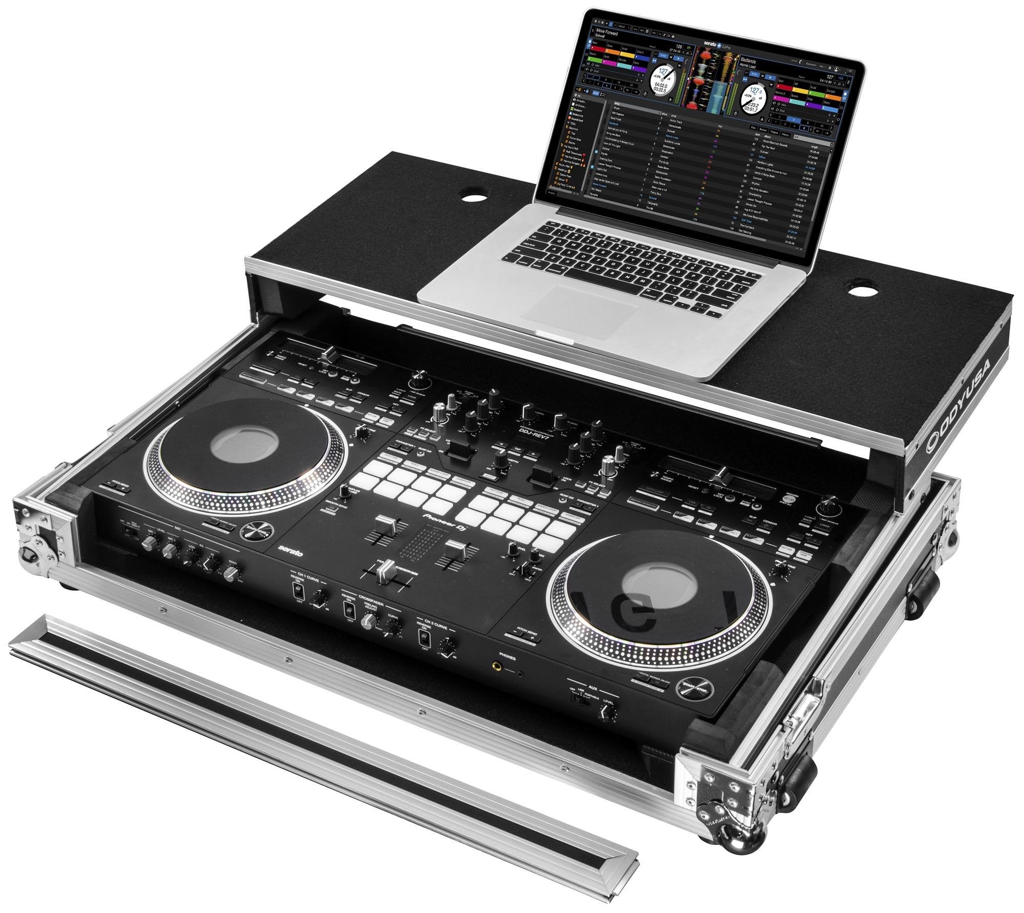 Odyssey FZGSDDJREV7W Glide Style Flight Case for Pioneer DDJ-REV7