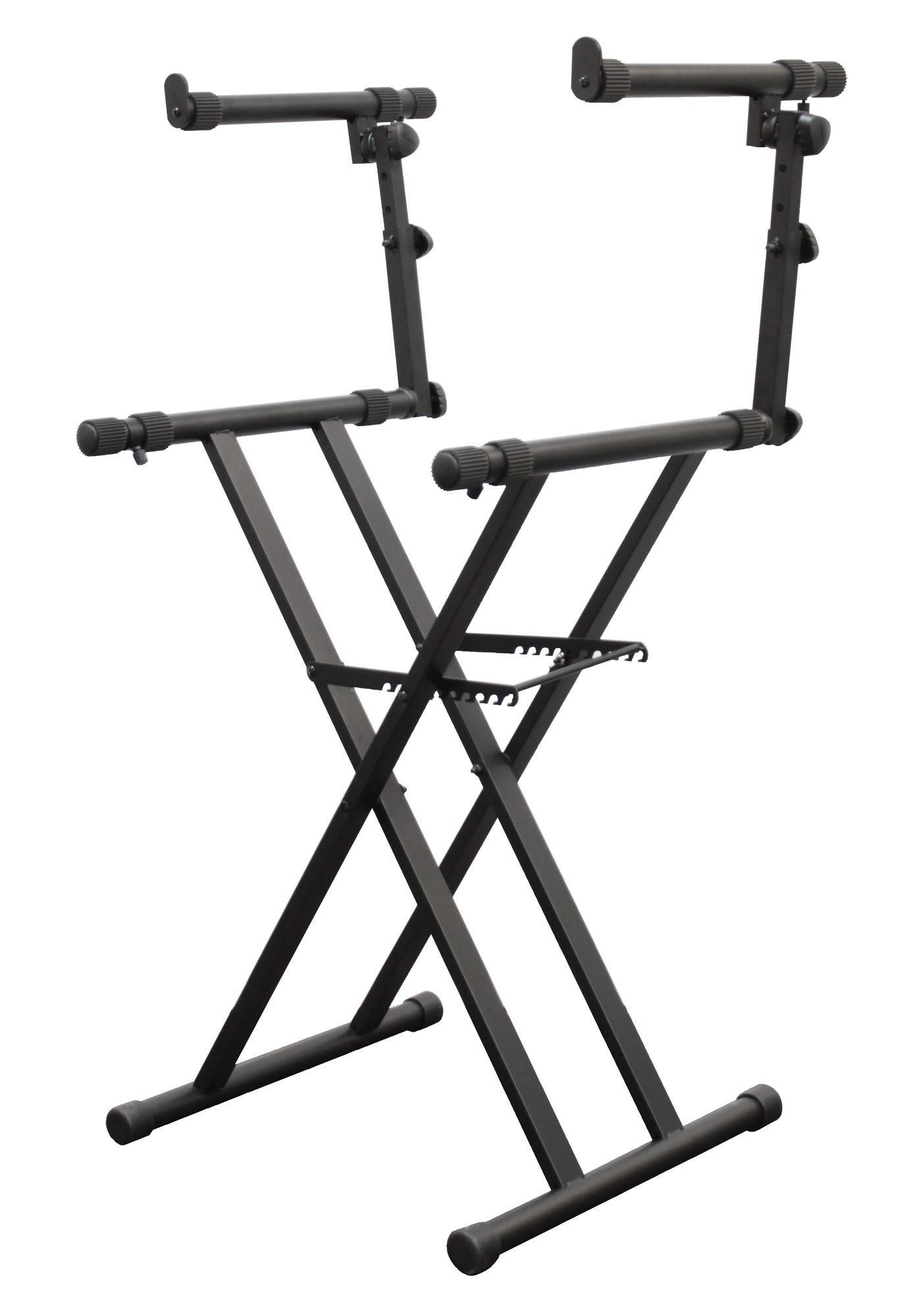Odyssey LTBXS2 Heavy Duty Dual Tier Folding DJ X Stand