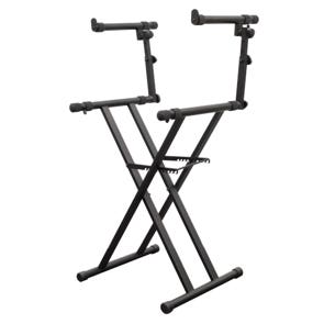 Odyssey LTBXS2 Heavy Duty Dual Tier Folding DJ X Stand