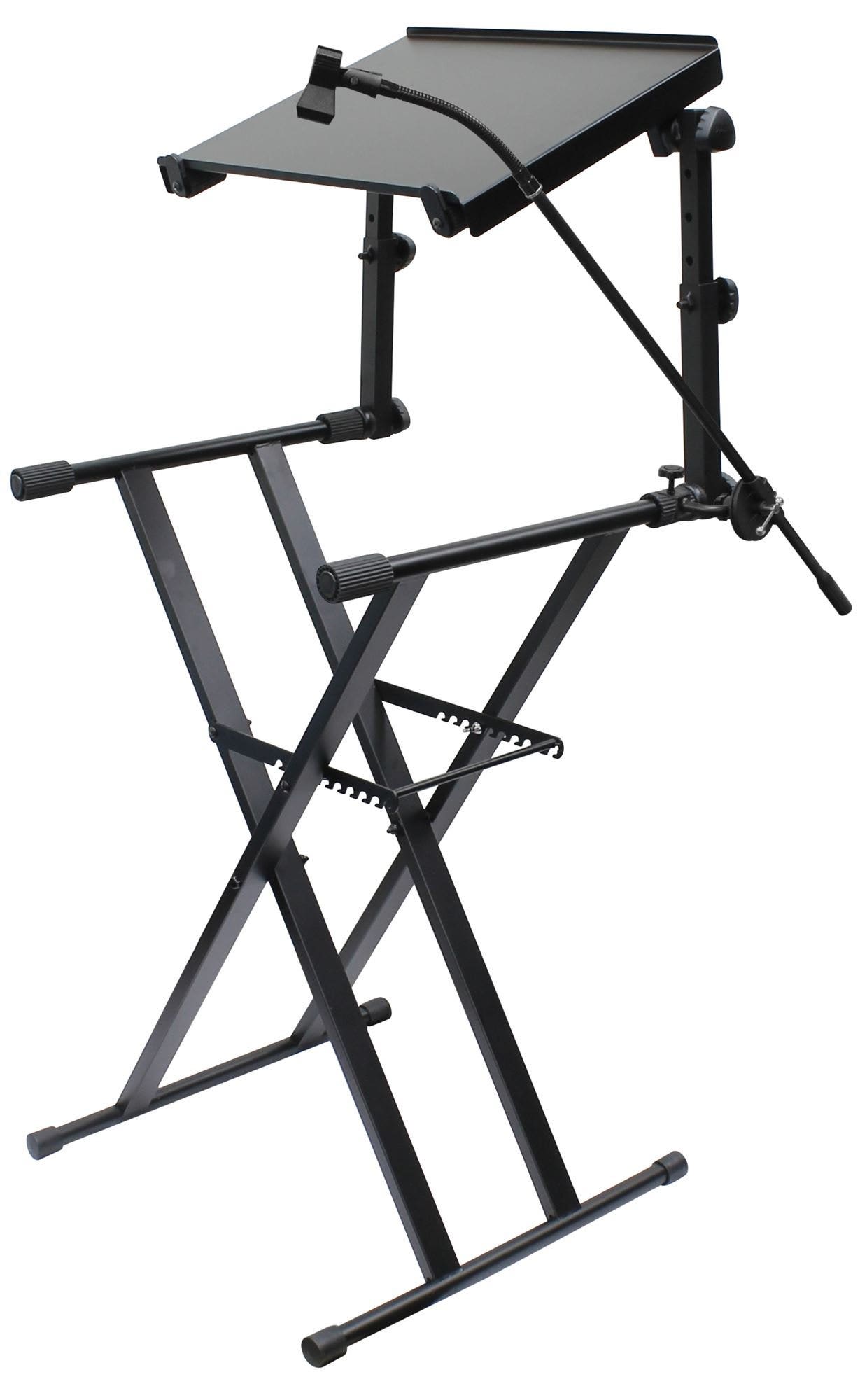 Odyssey LTBXS2MTCP 2-Tier DJ X-Stand Combo Pack Black
