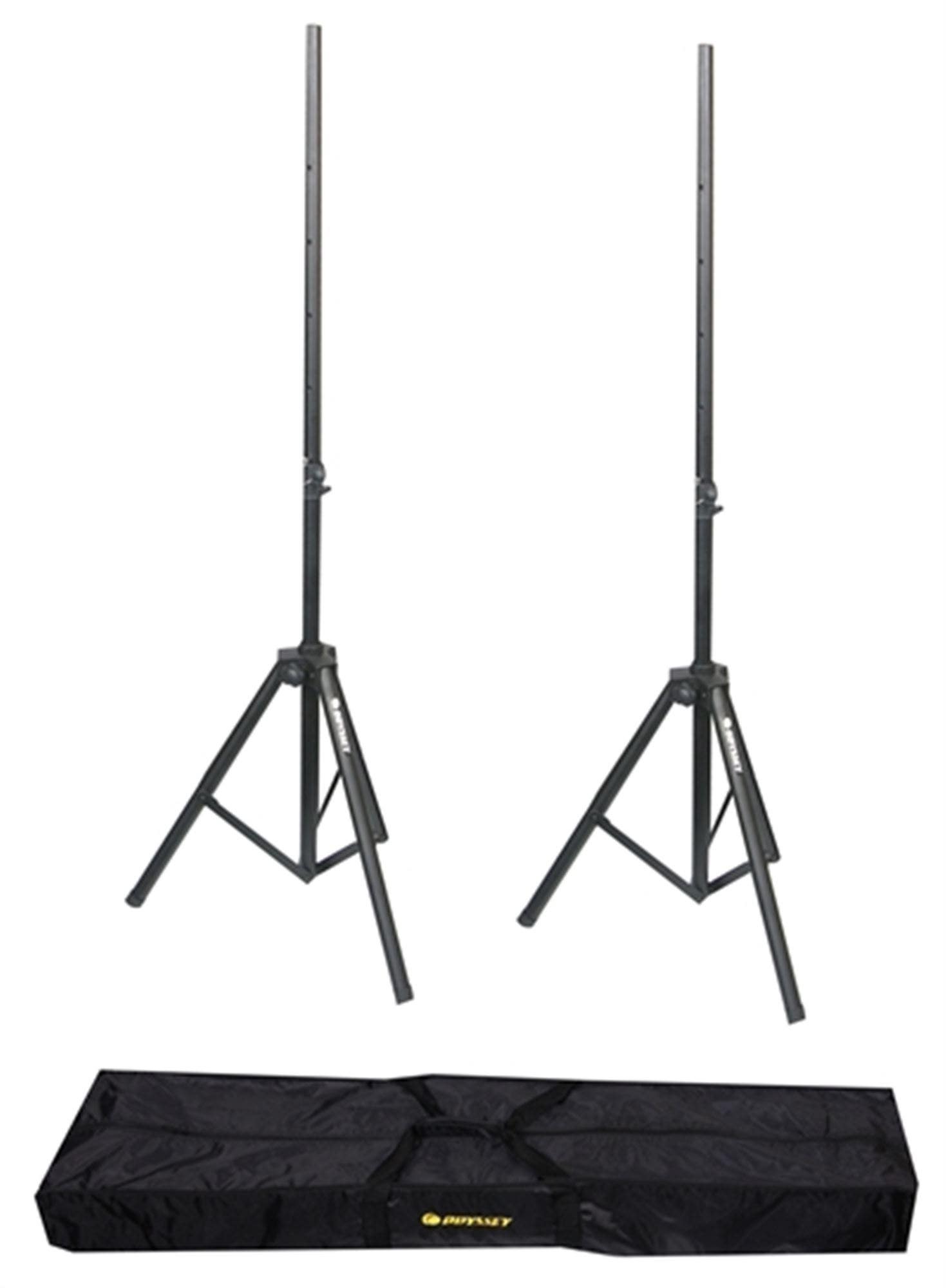 Odyssey LTS2X2B Tripod Speaker Stands and Bag