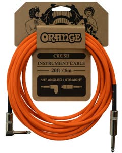 Orange Crush Instrument Cable 1/4 Straight to Angle 20 Feet