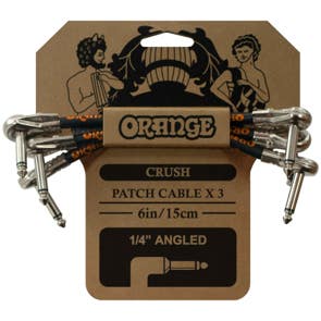 Orange Crush Patch Cable 6" 3 Pack