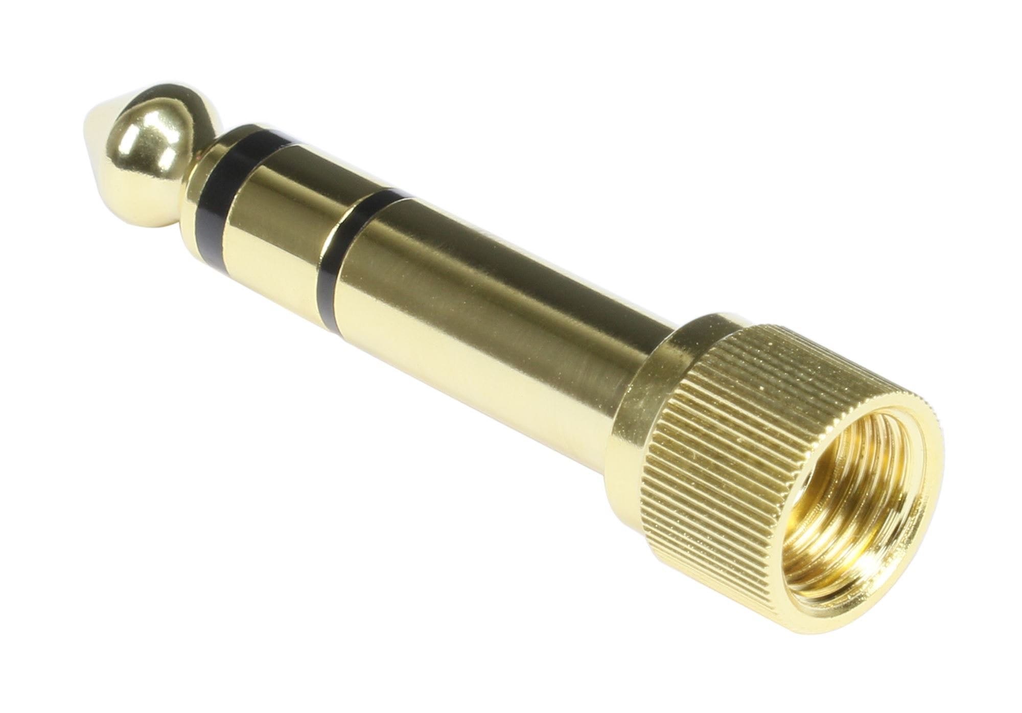 Pig Hog PA-ST35THRD 3.5mm F to 1/4" M Threaded Stereo Adapter