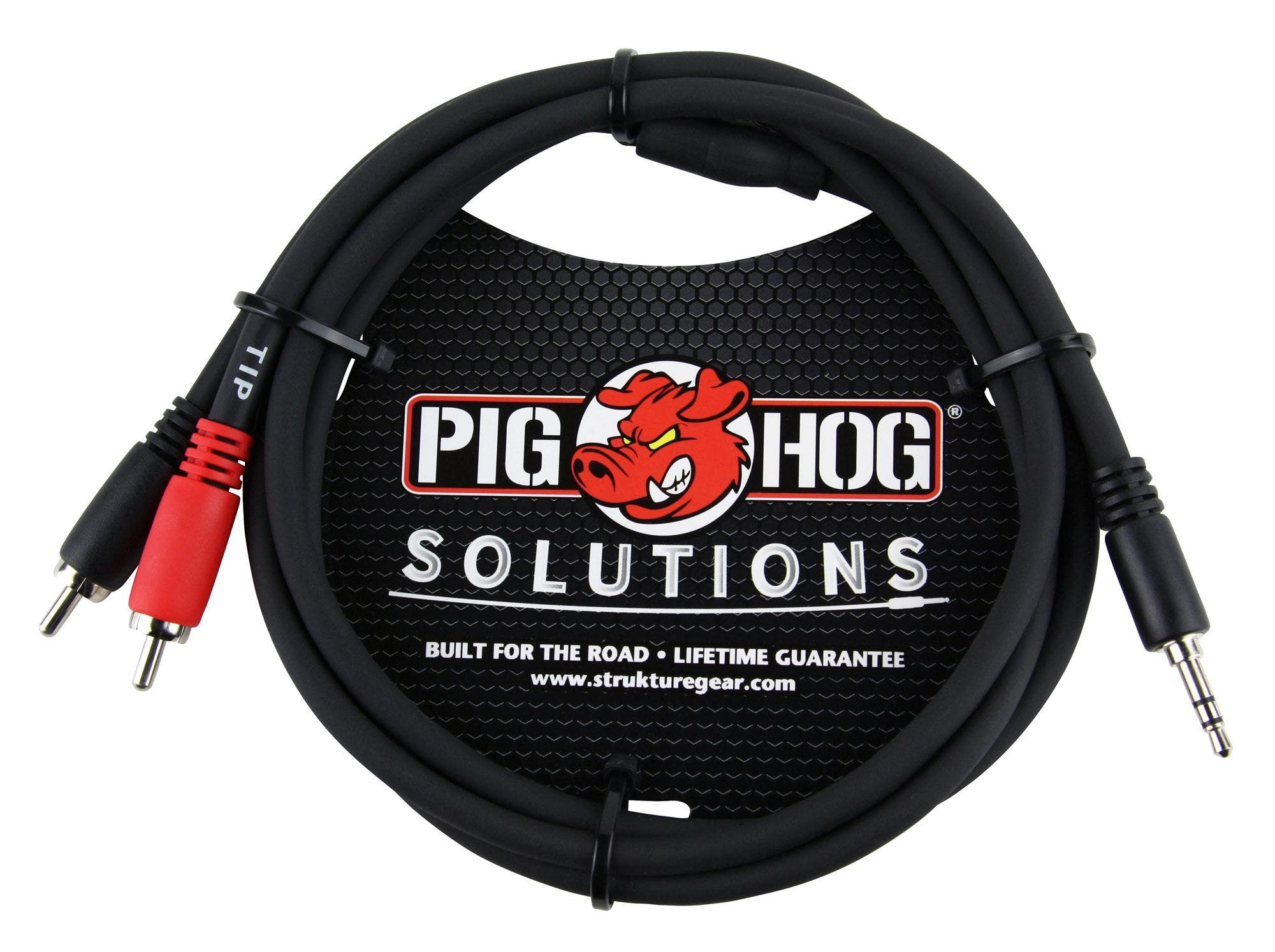 Pig Hog Solutions 3.5mm to Dual RCA Stereo Breakout Cable