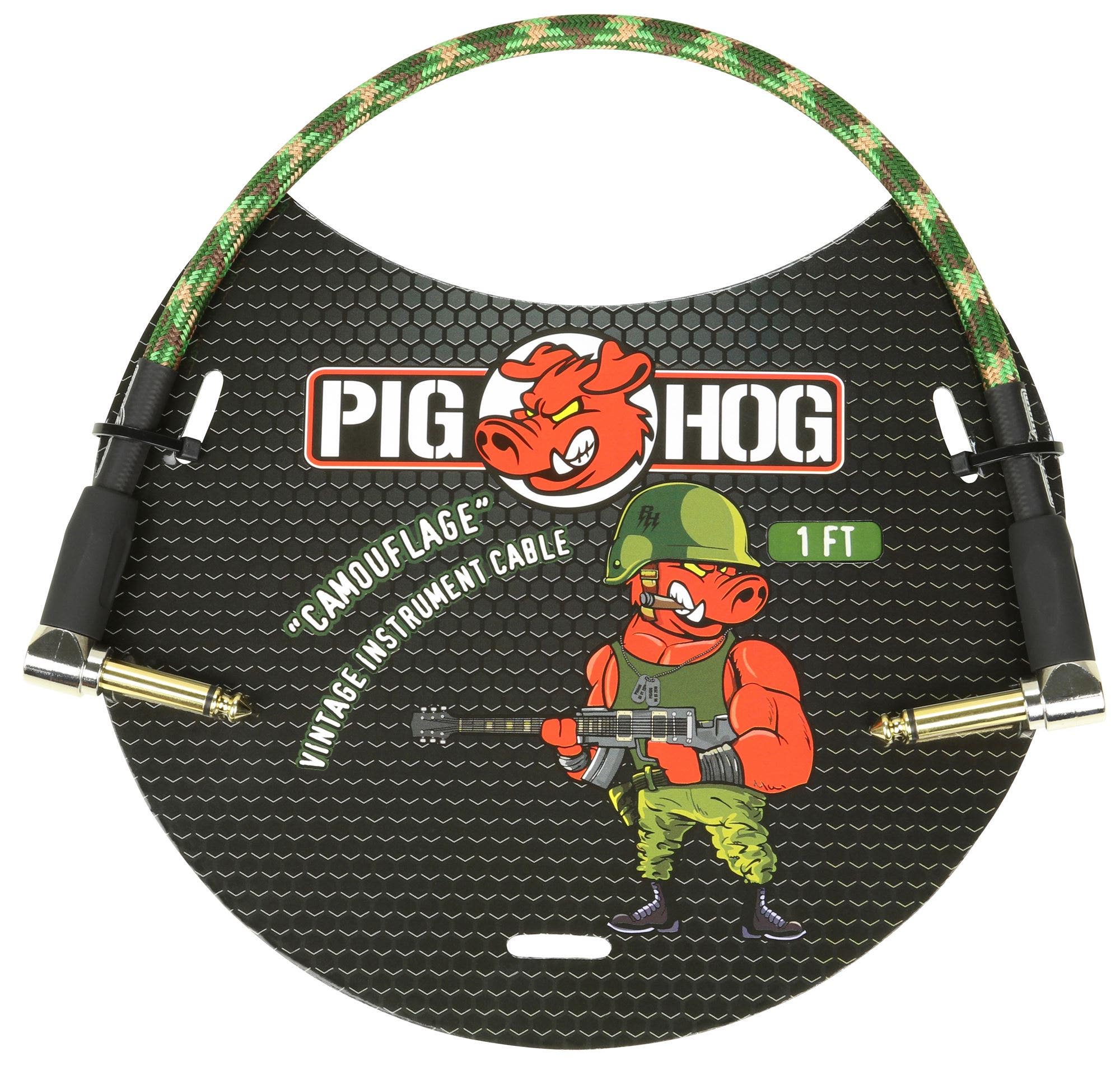 Pig Hog Right Angled Patch Guitar Pedal Cable