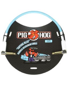 Pig Hog Daphne Blue Right Angled Patch Cable 1 Foot