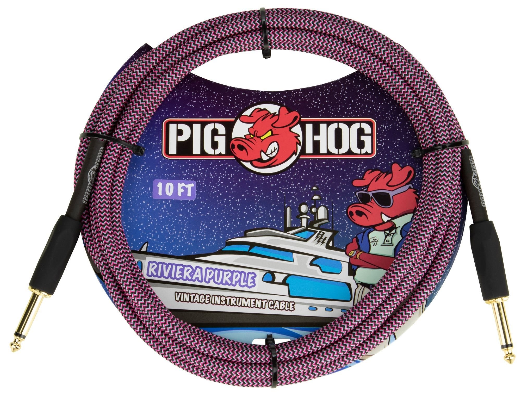 Pig Hog PCH20RPP Instrument Cable Riviera Purple 20 Feet