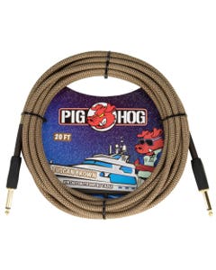 Pig Hog PCH20TBR Instrument Cable Tuscan Brown 20 Feet