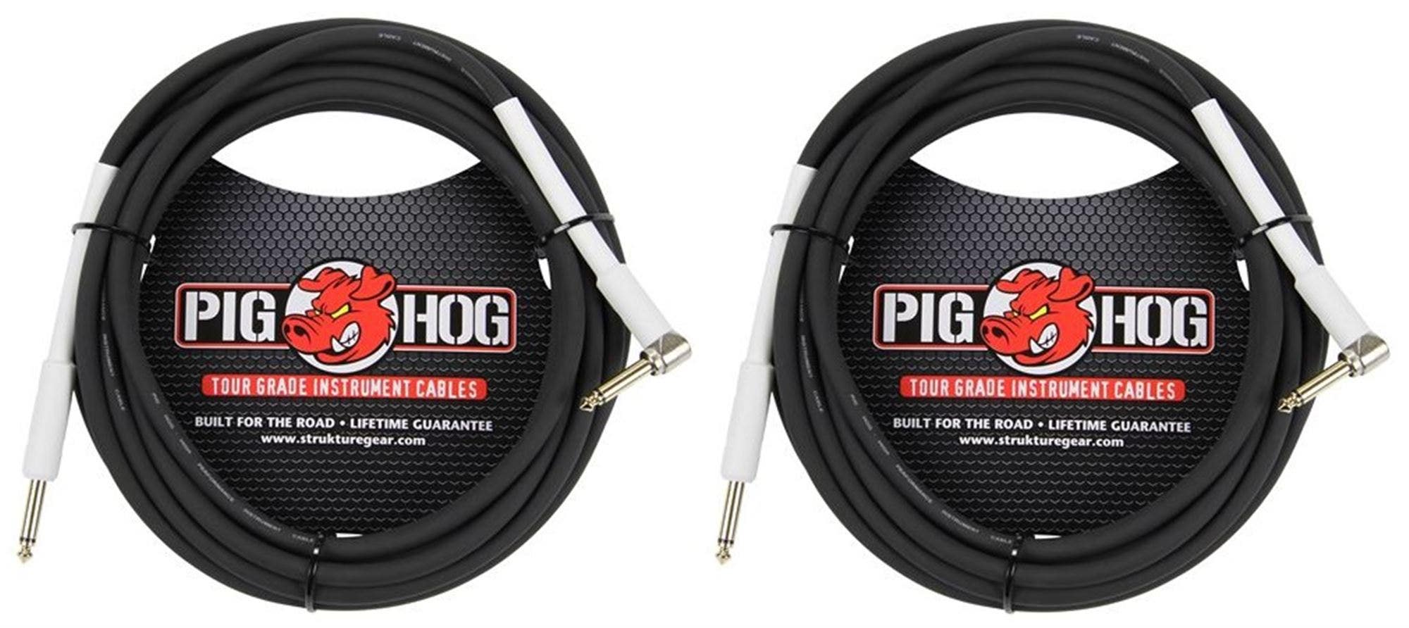 Pig Hog 10FT 8mm Instrument Cable 2 Pack