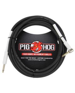 Pig Hog 8mm Guitar Instrument Cable with One Angled End