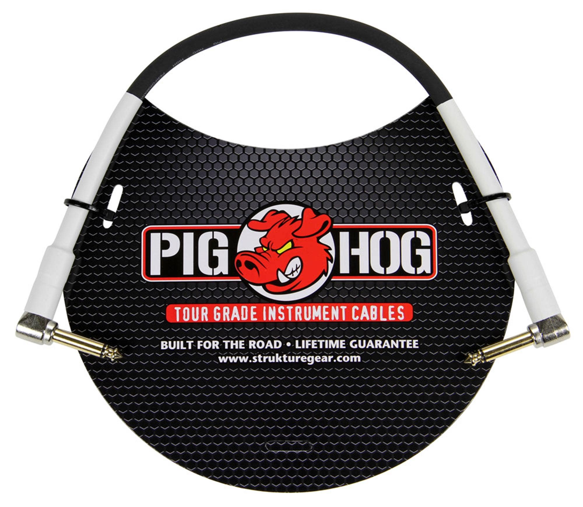 Pig Hog 8mm Guitar/Instrument Cable with Angled Ends