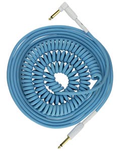 Pig Hog PHCC30DB Half Coil Instrument Cable Daphne Blue 30'